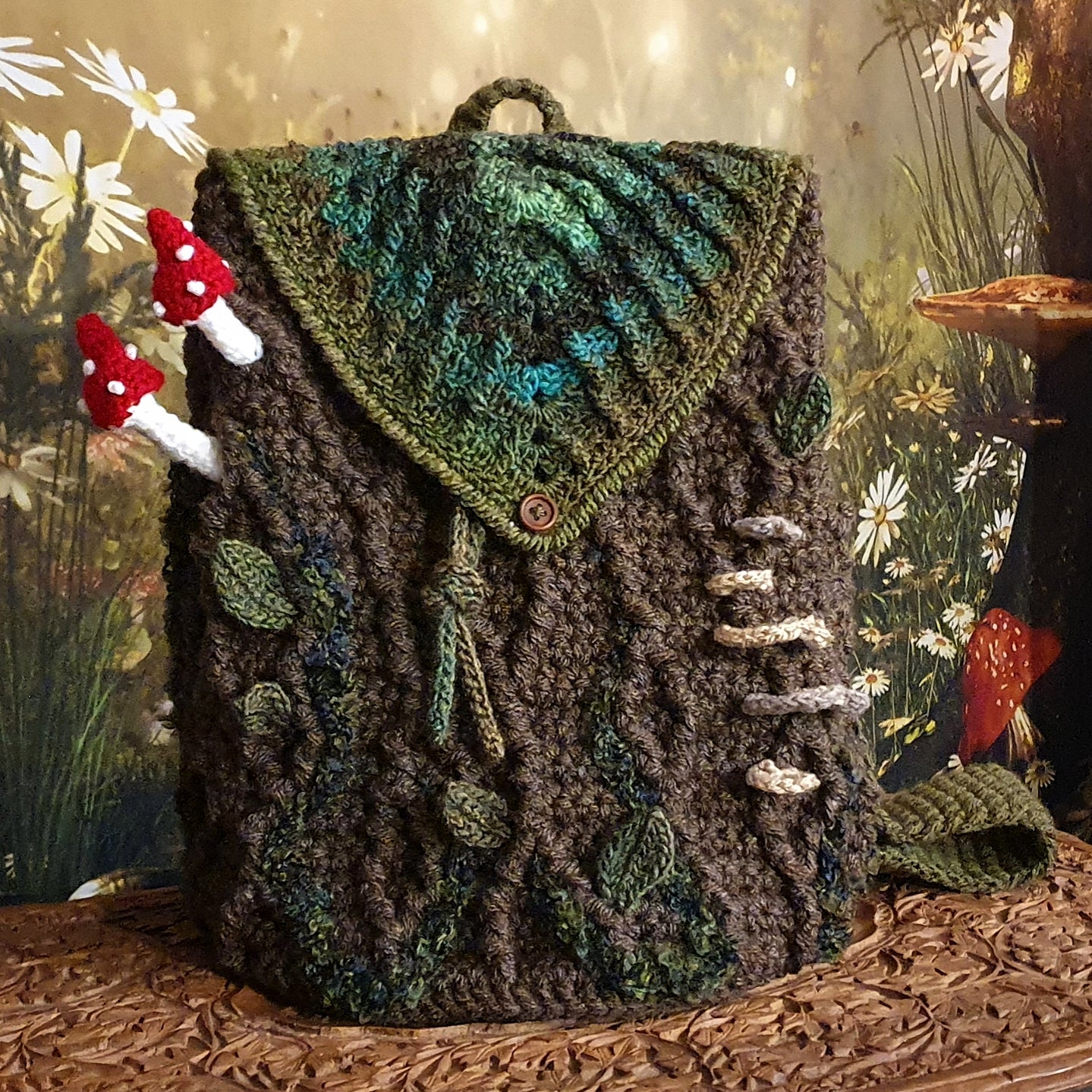 Crochet strawberry backpack hotsell