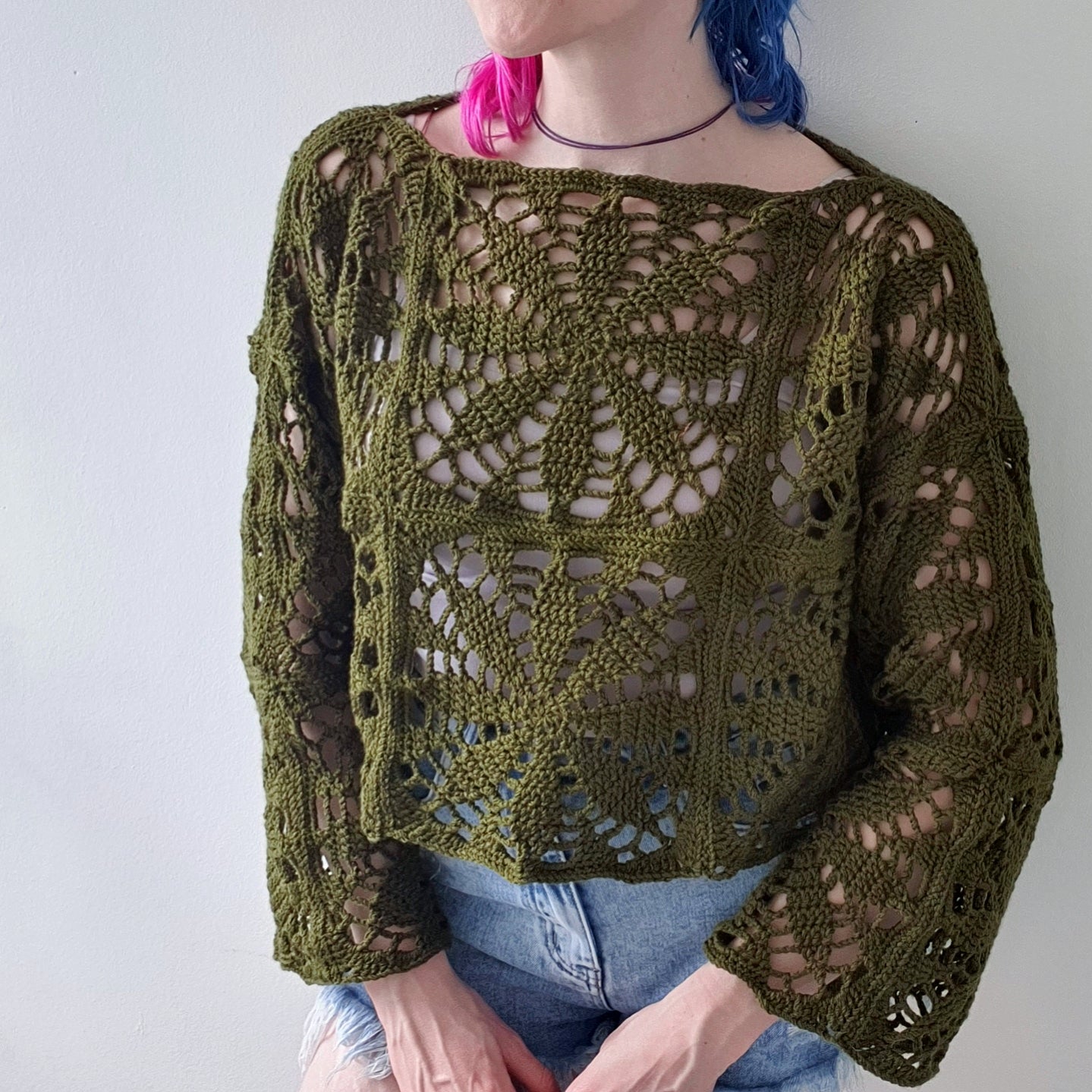 Crochet Pattern: The Leaf Burst Top