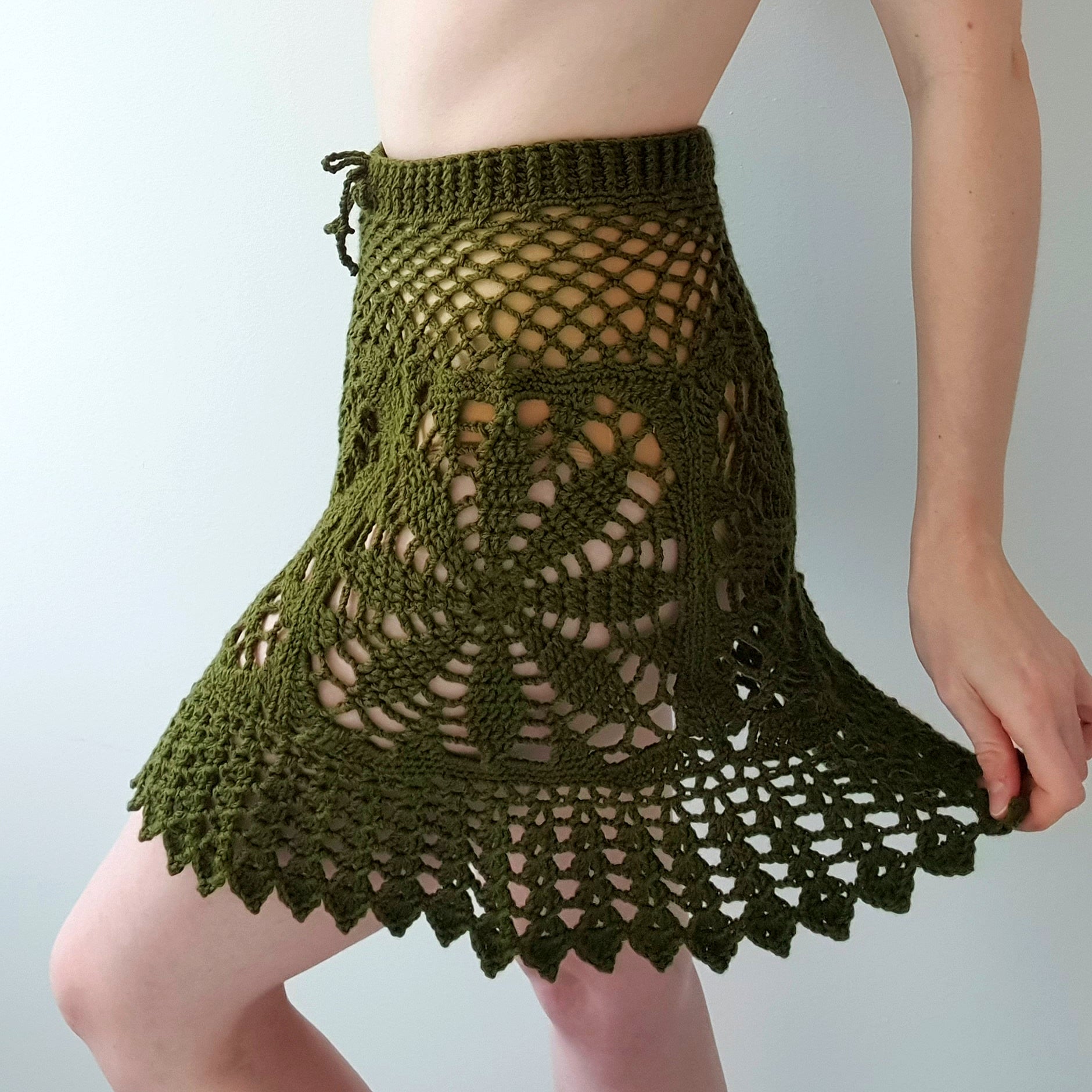 Crochet Pattern: The Leaf Burst Skirt