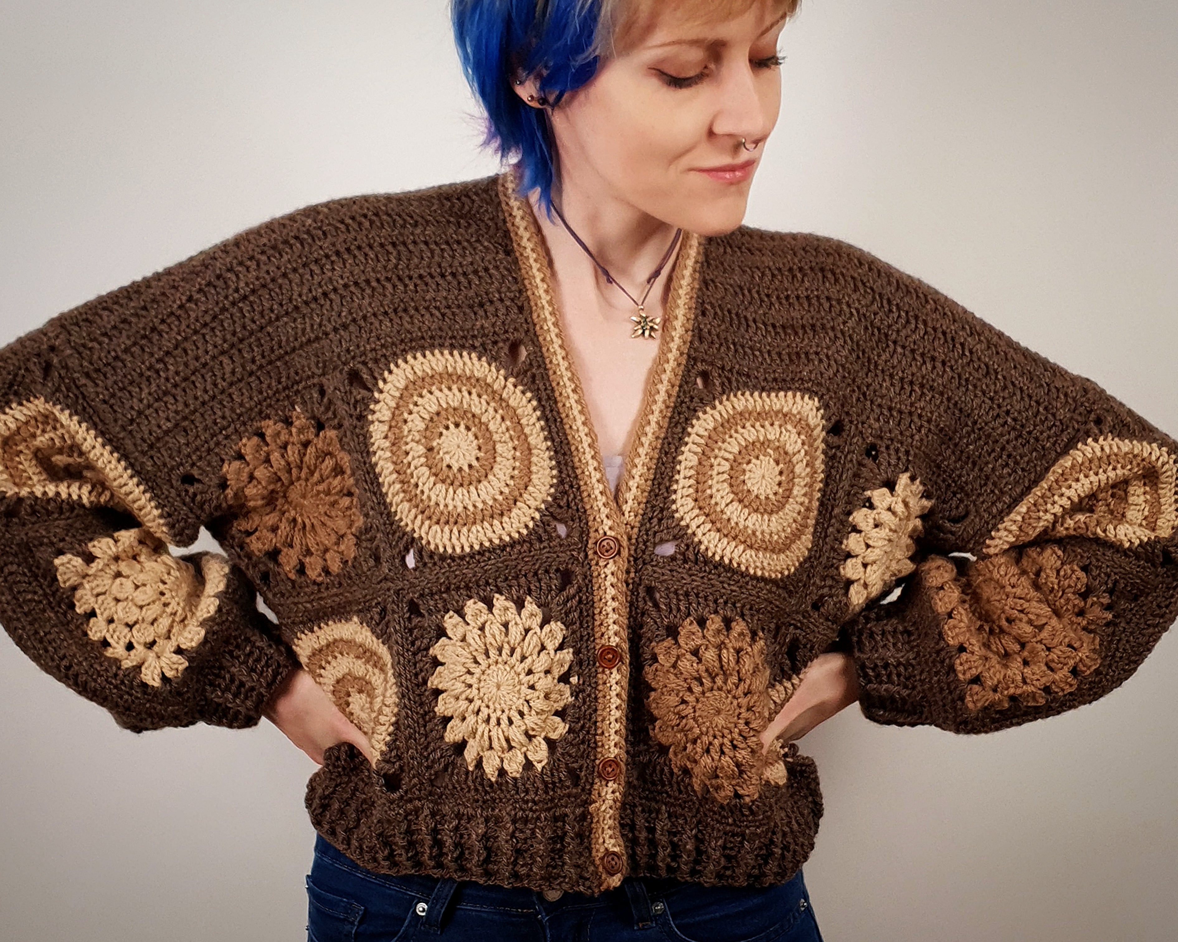 Crochet Pattern: The Heartwood Cardigan