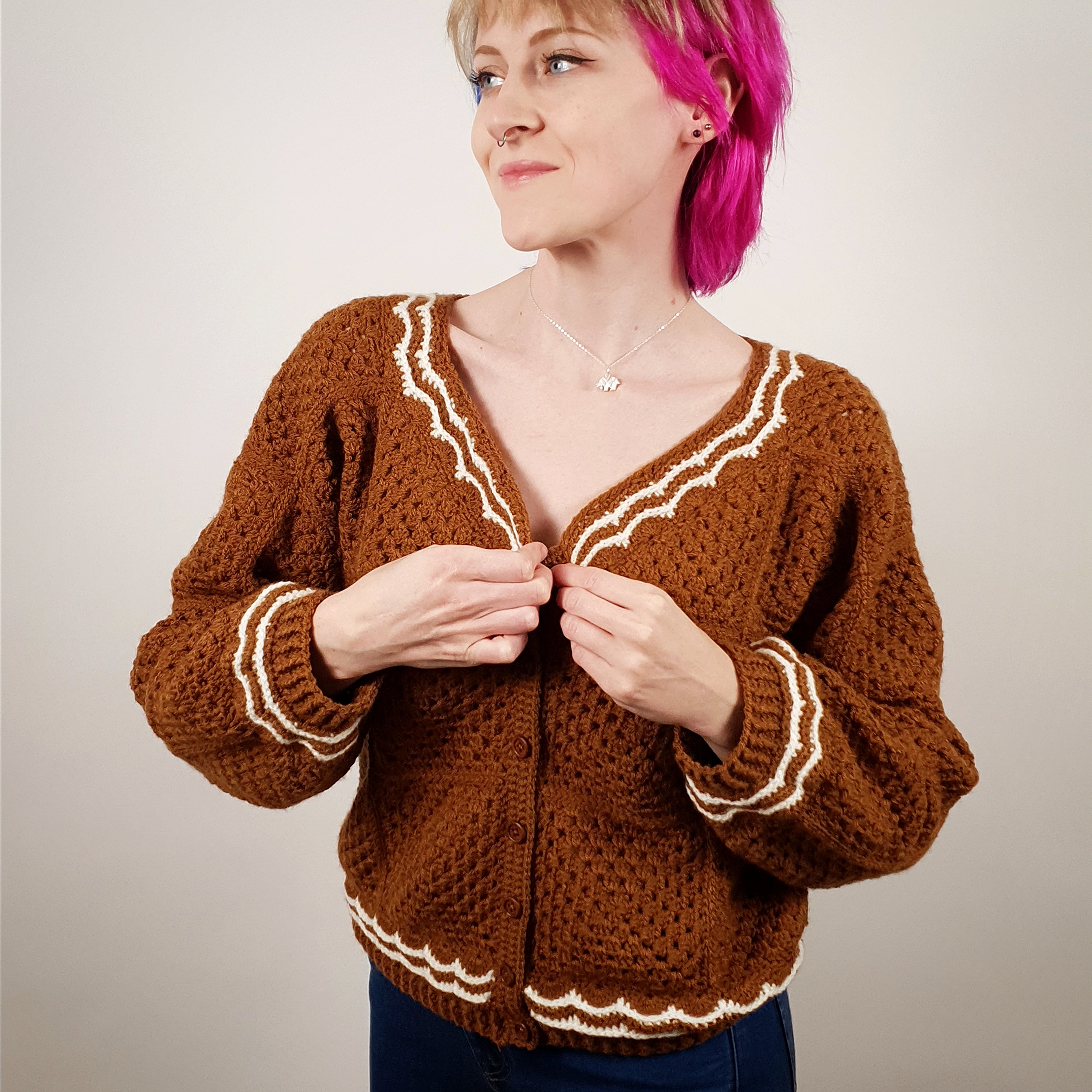 Crochet Pattern: The Gingerbread Cardigan