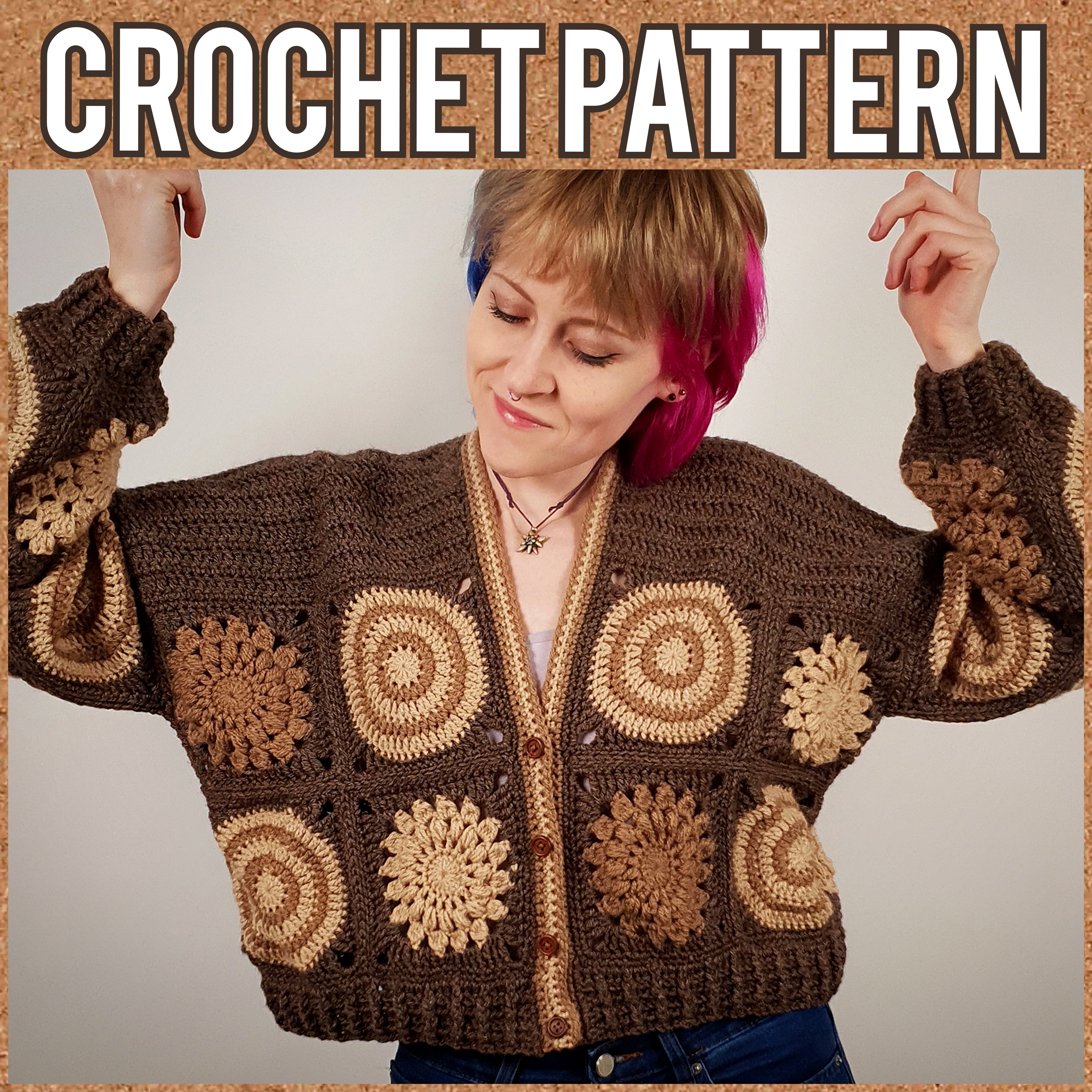 Crochet Pattern: The Heartwood Cardigan