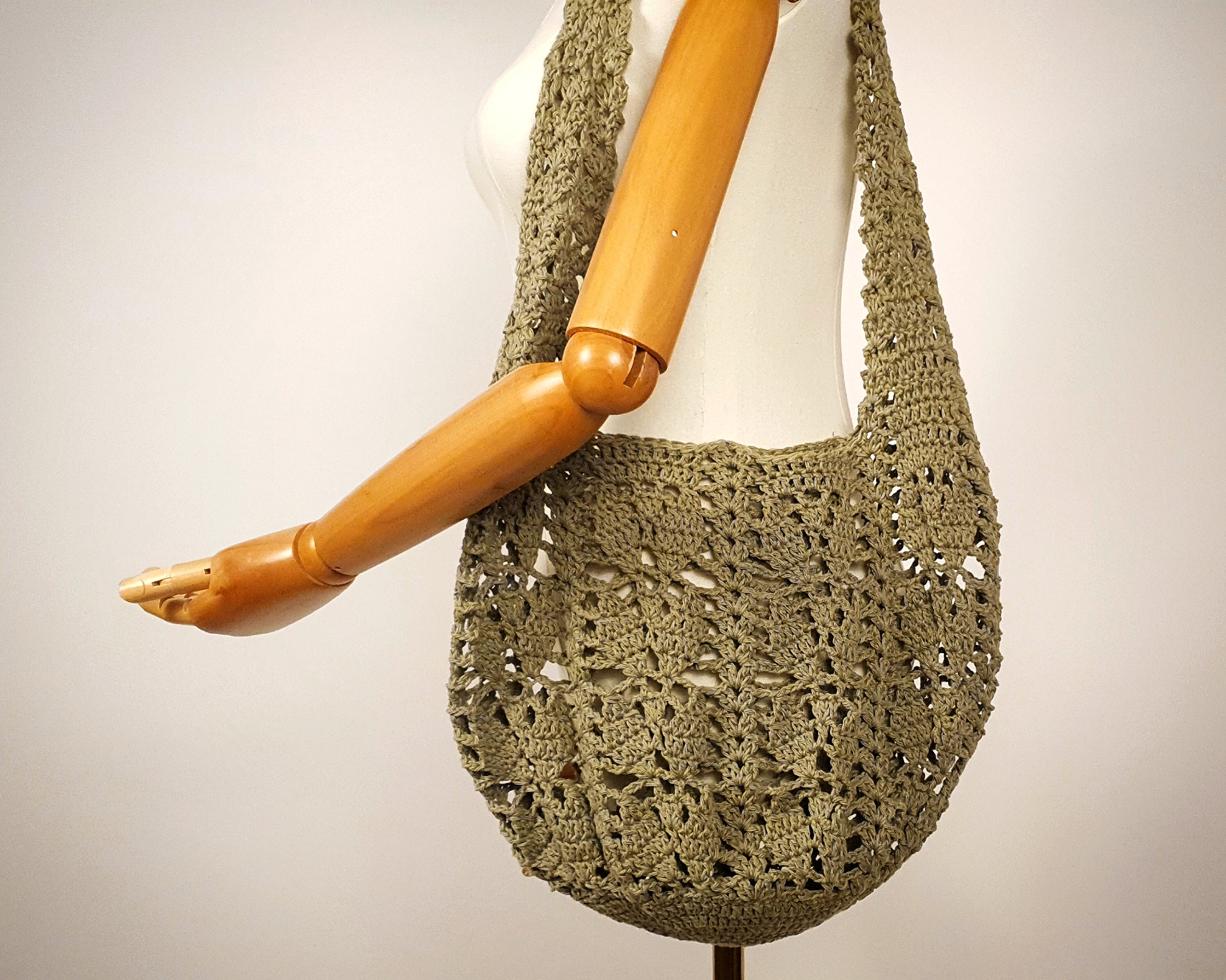 Crochet Pattern: The Trailing Leaf Market Bag