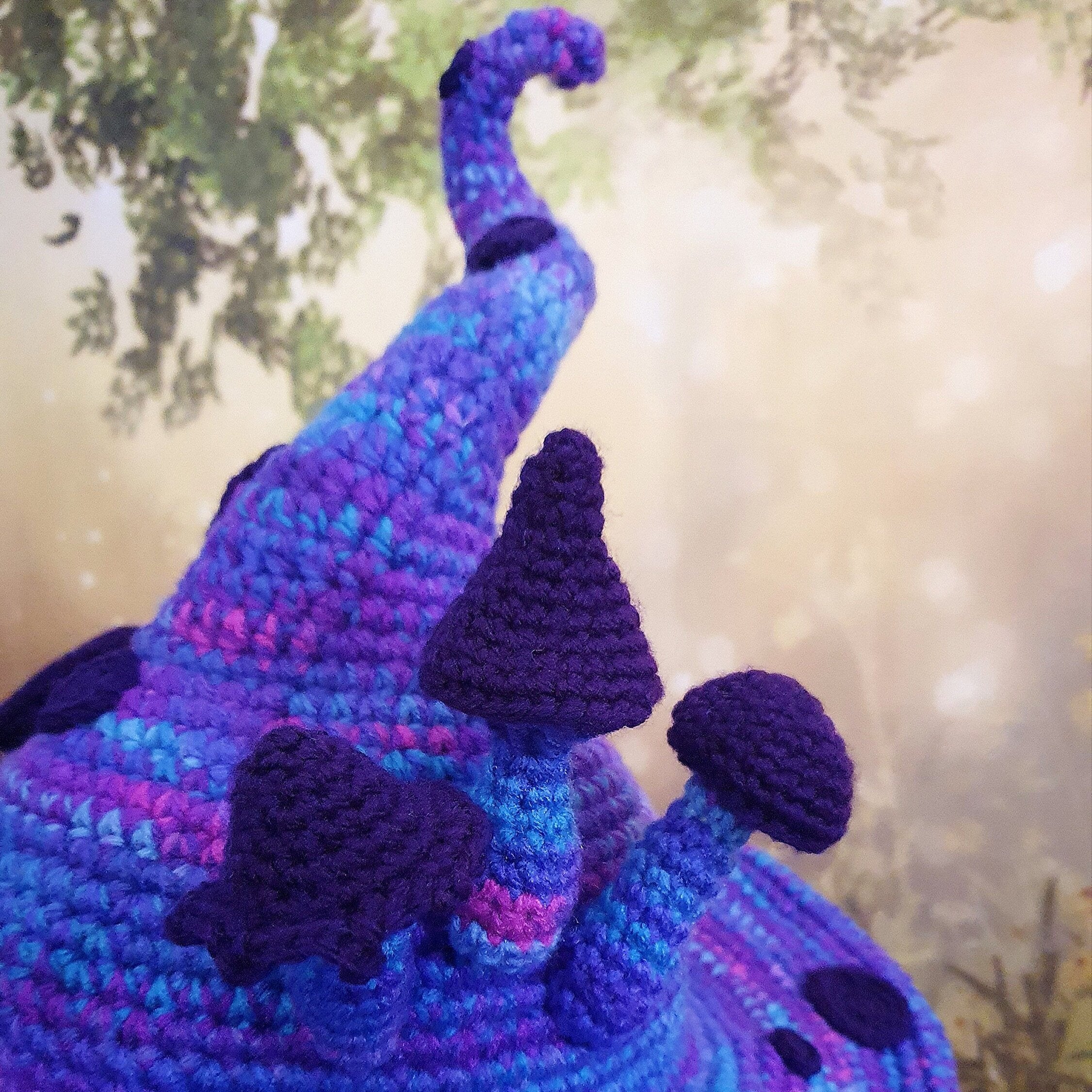 The Twisted Mushroom Hat in Purple & Blues | One of a Kind