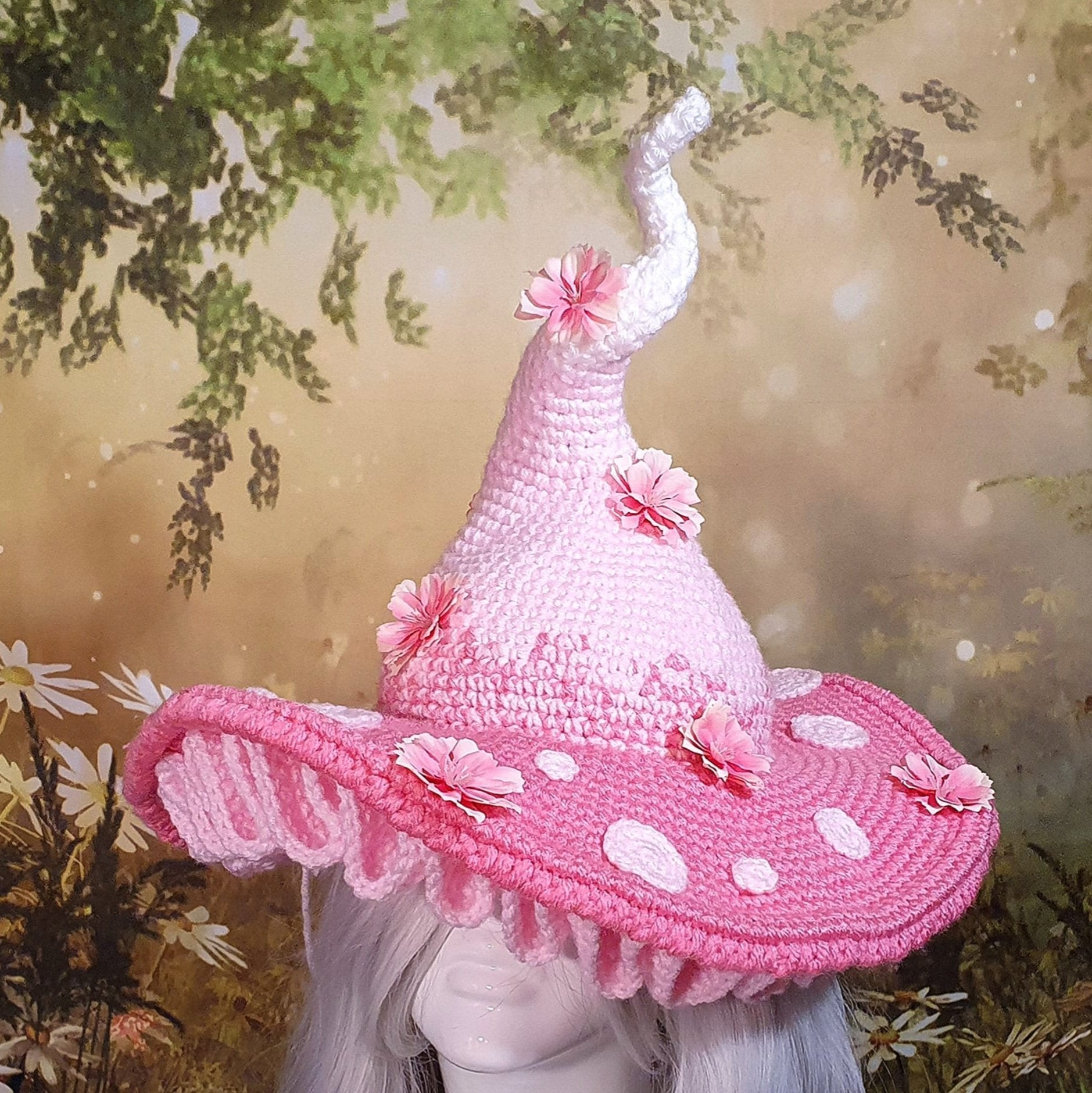 The Twisted Mushroom Hat in Sakura Pink | One of a Kind