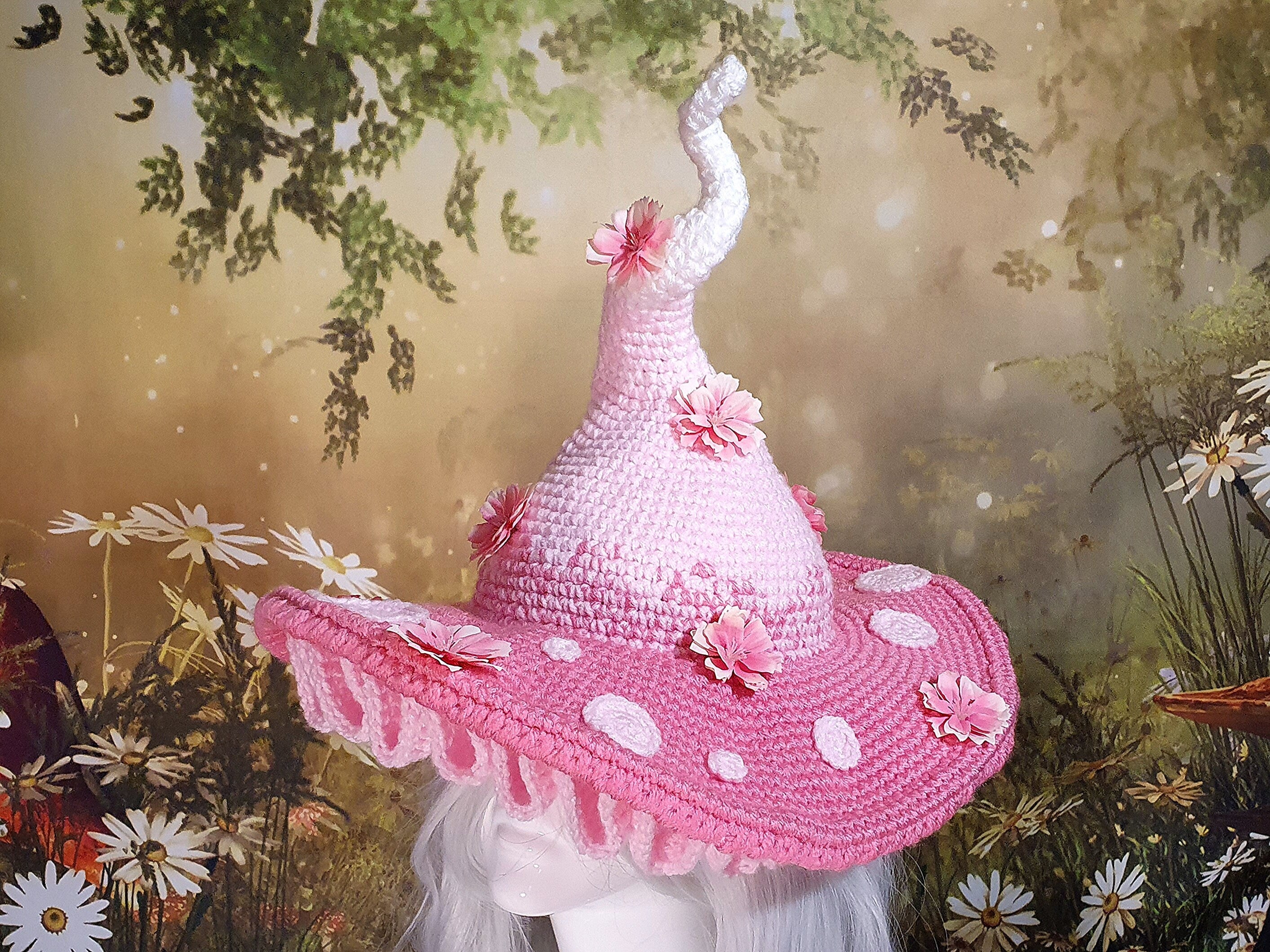 The Twisted Mushroom Hat in Sakura Pink | One of a Kind