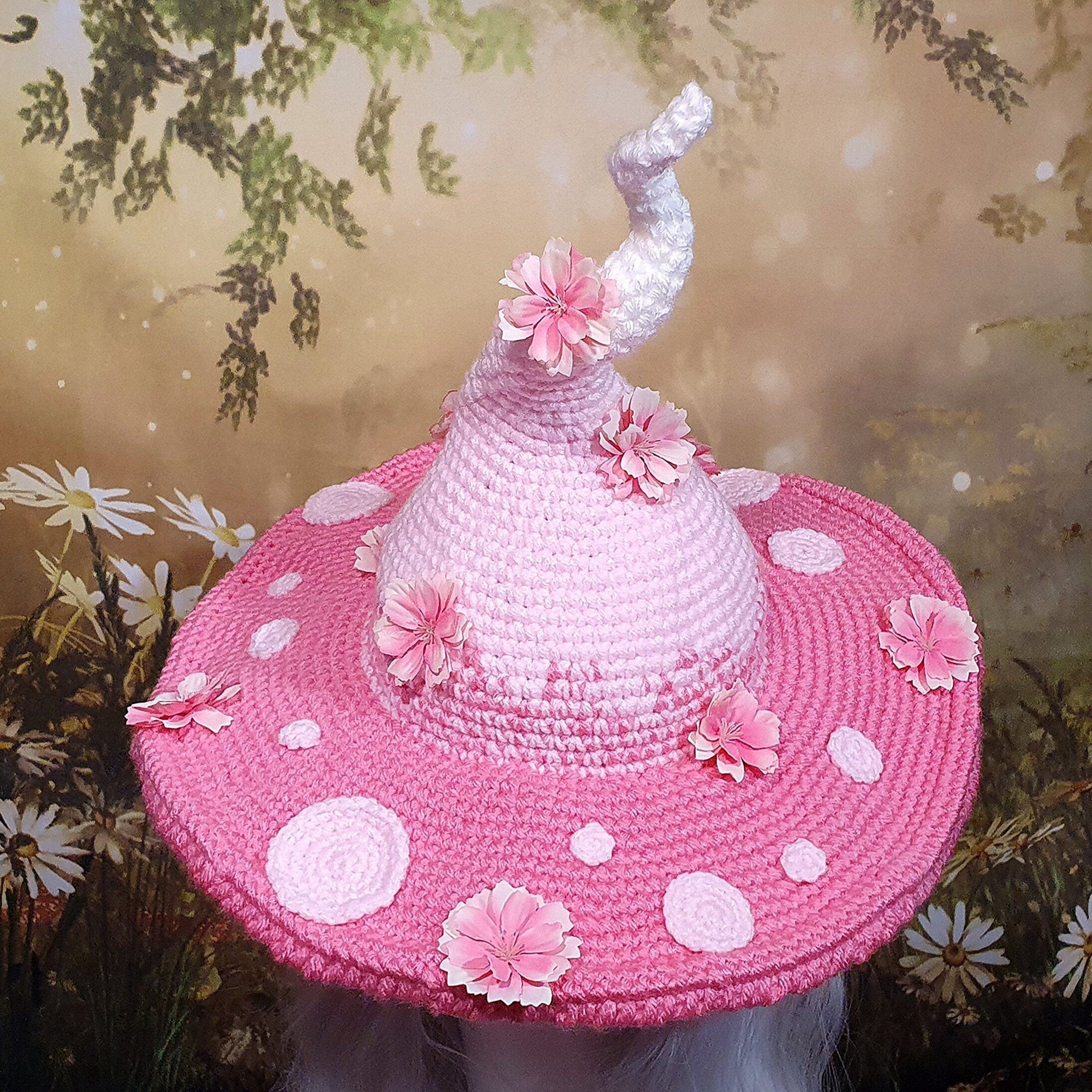 The Twisted Mushroom Hat in Sakura Pink | One of a Kind