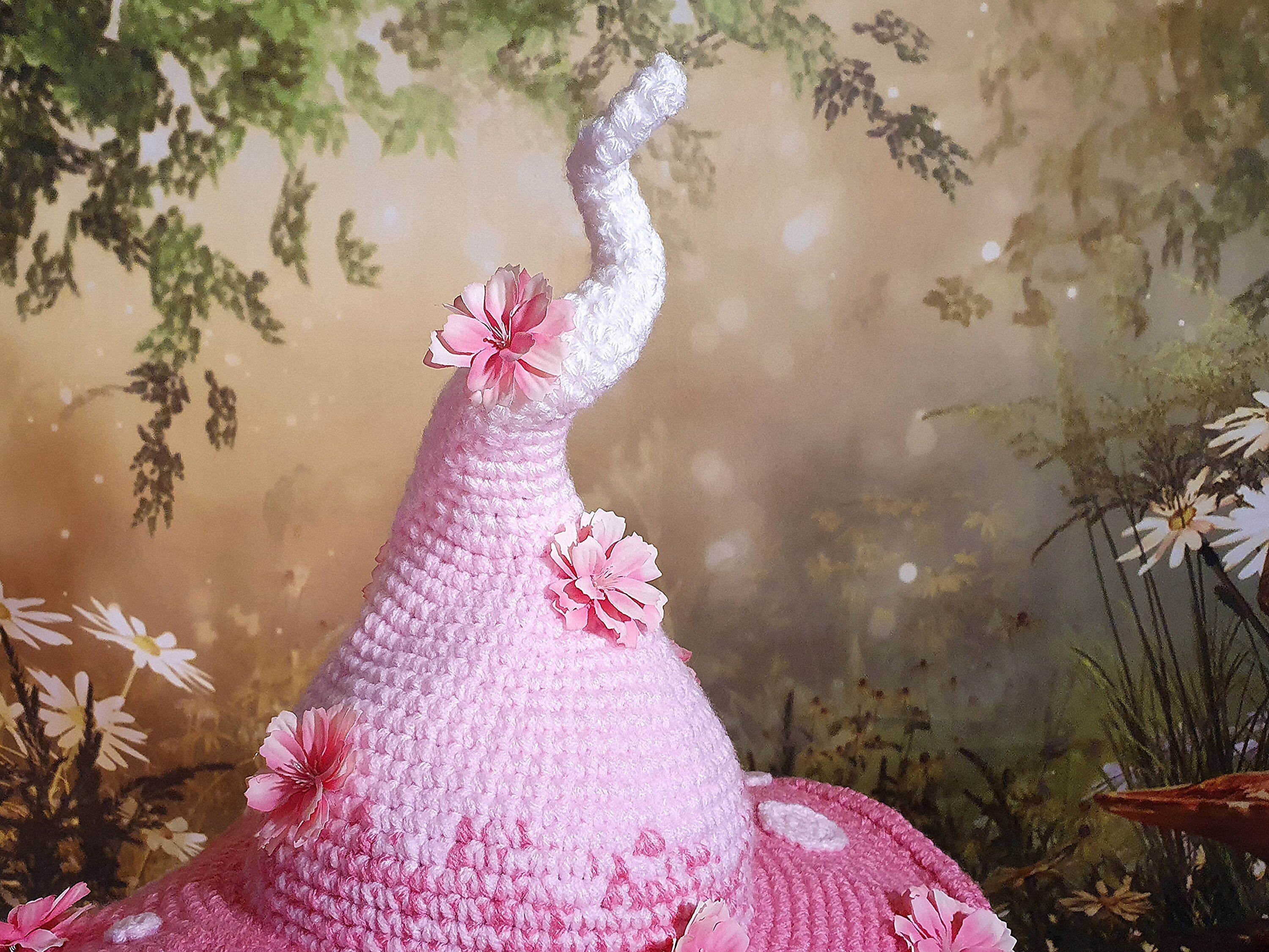 The Twisted Mushroom Hat in Sakura Pink | One of a Kind