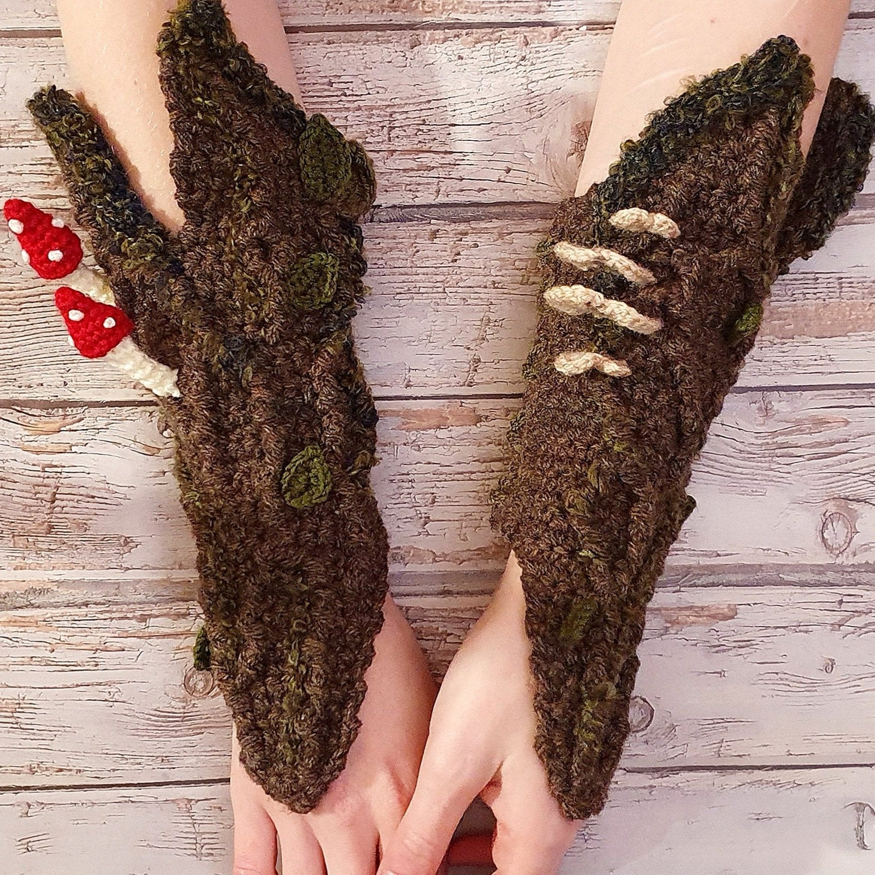 Crochet Pattern: The Bark Gauntlet Bracers