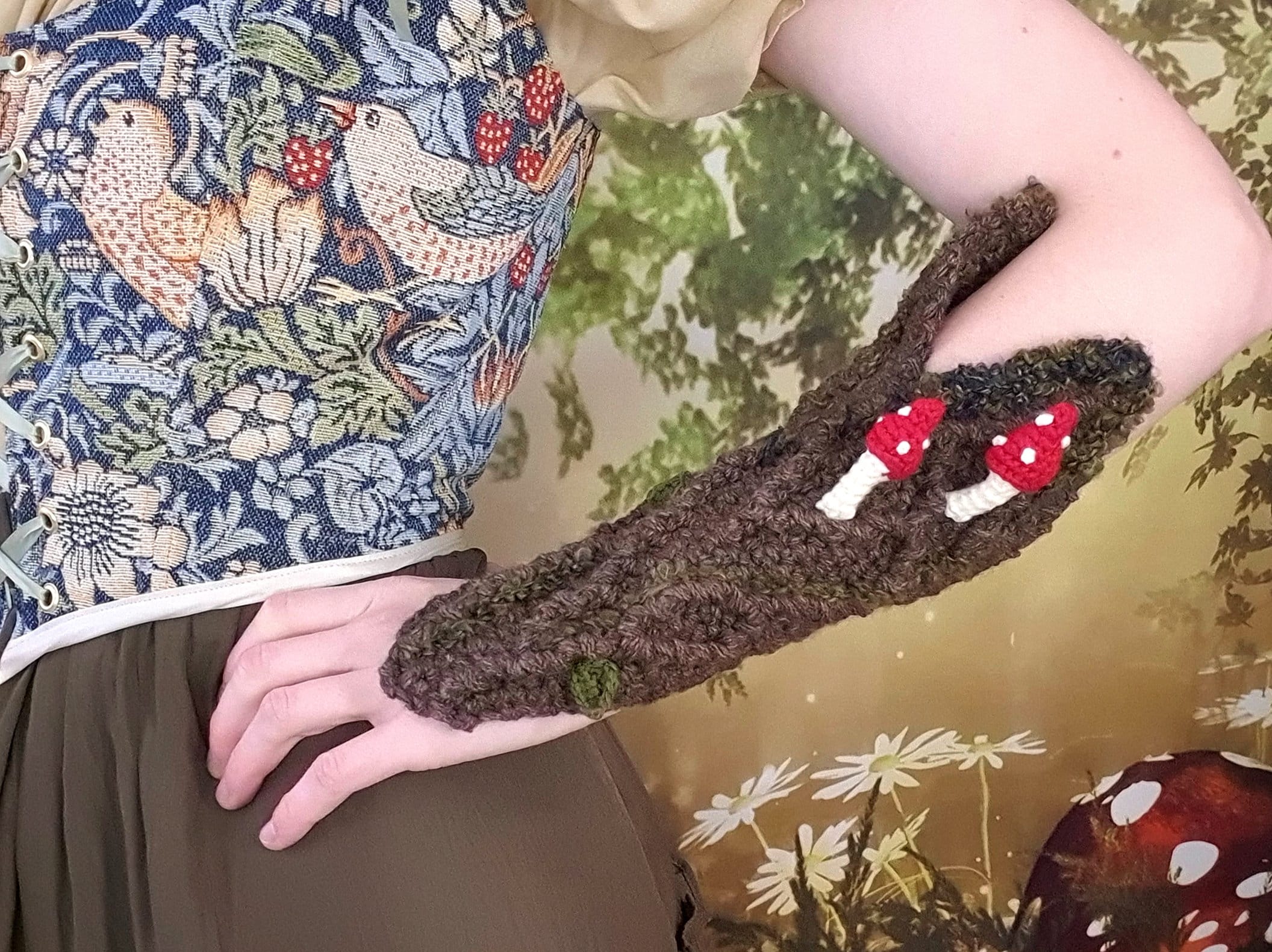 Crochet Pattern: The Bark Gauntlet Bracers