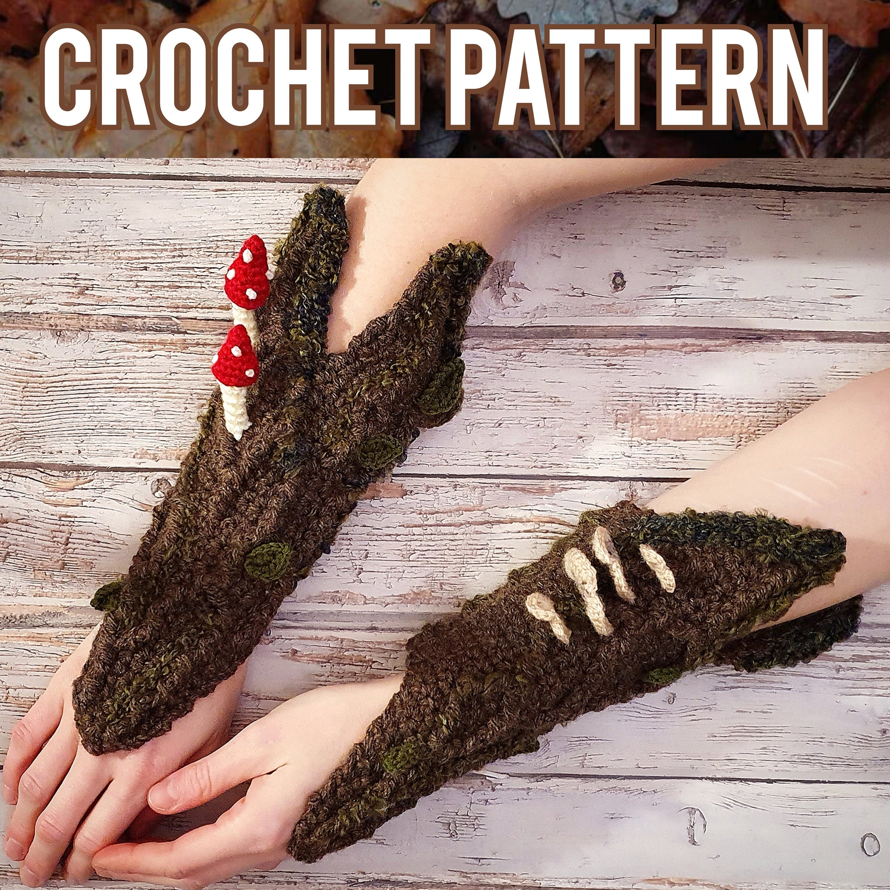 Crochet Pattern: The Bark Gauntlet Bracers