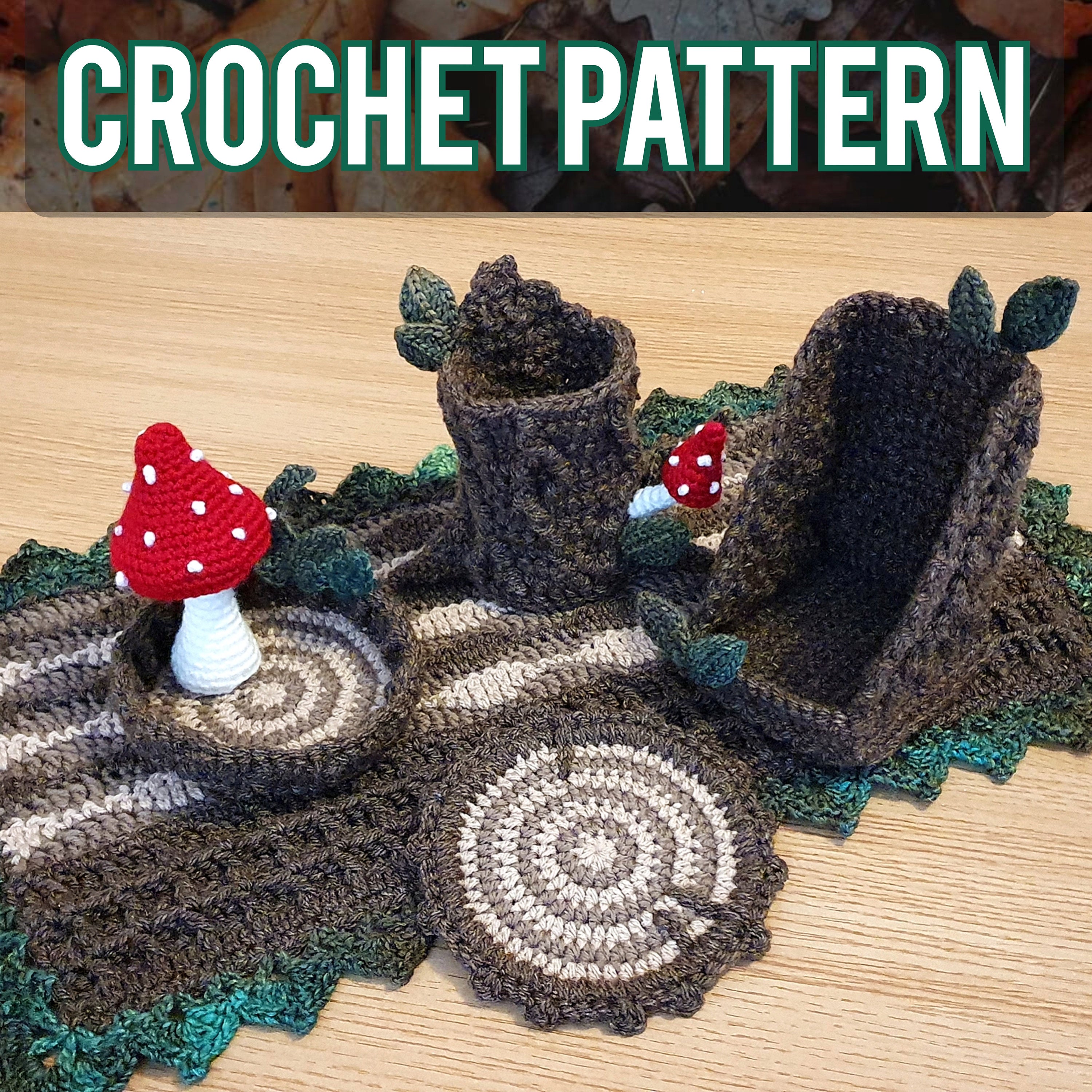 Crochet Pattern: The Woodland Desk Set