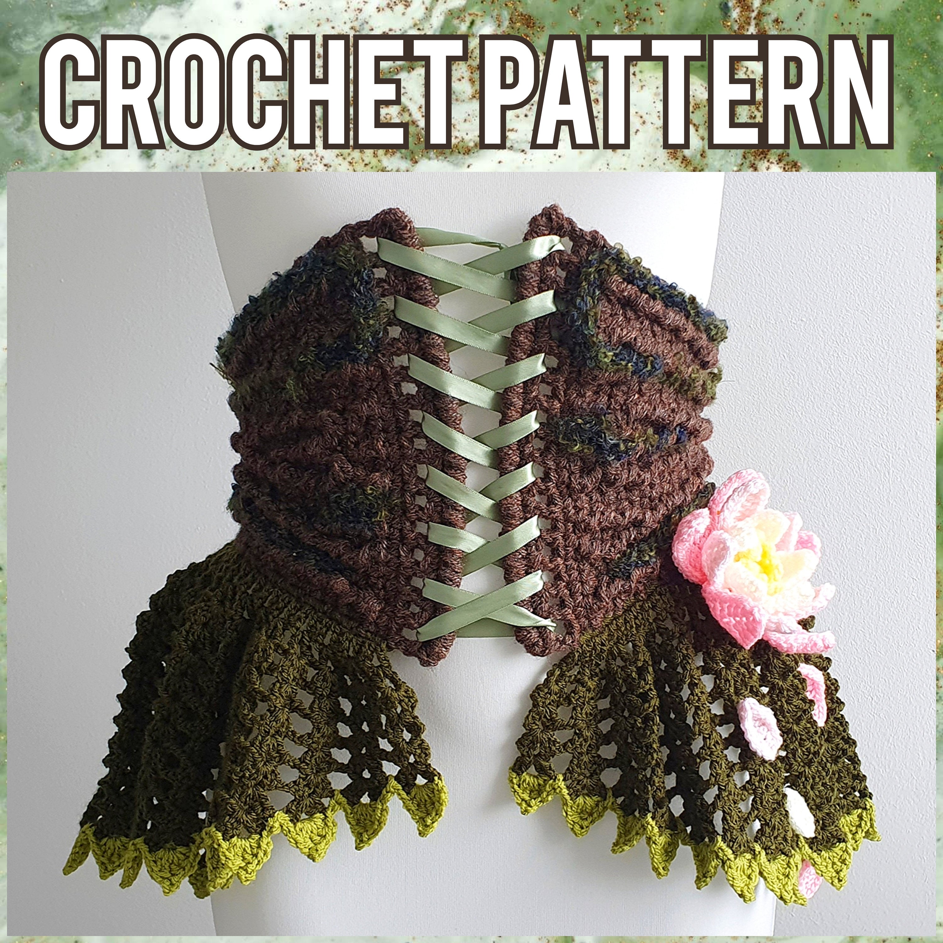 Crochet Pattern: The Ekho Set - Corset Belt & Attached Skirt Only