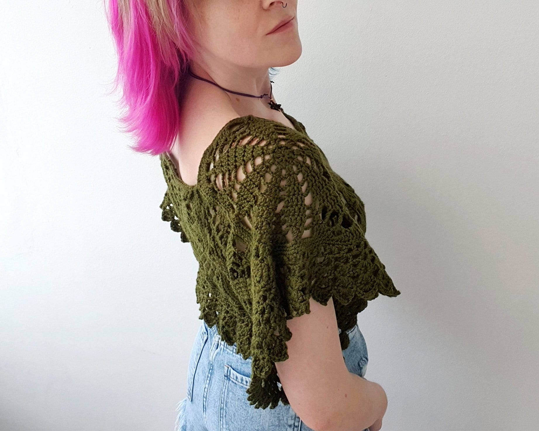 Crochet Pattern: The Leaf Burst Crop Top