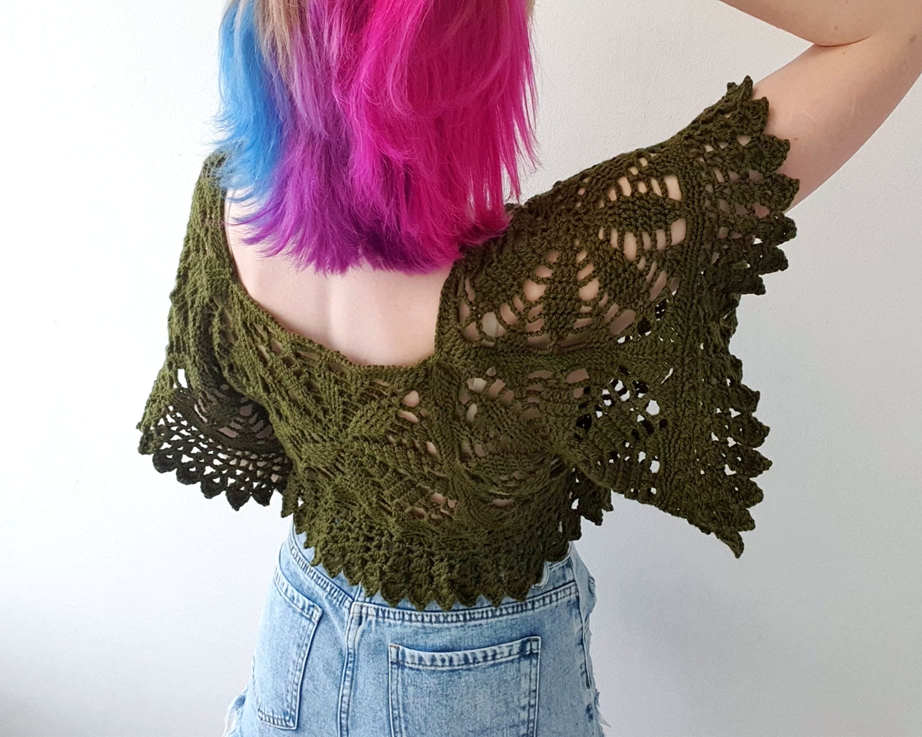 Crochet Pattern: The Leaf Burst Crop Top