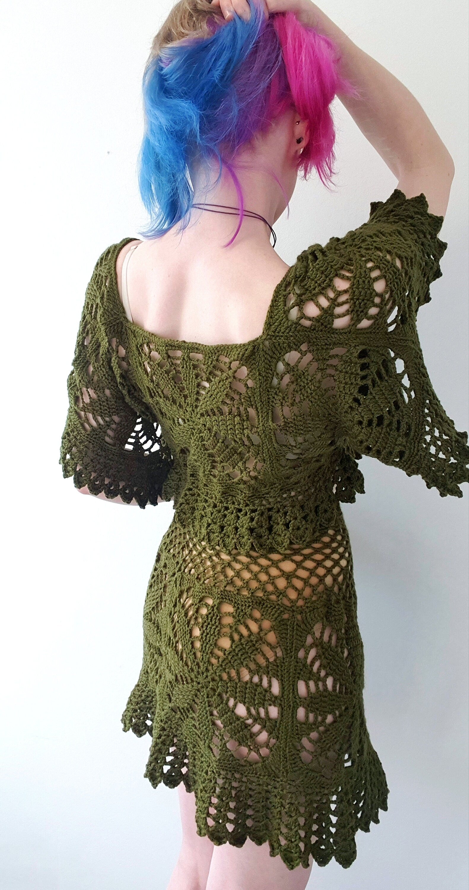 Crochet Pattern: The Leaf Burst Crop Top & Skirt Set