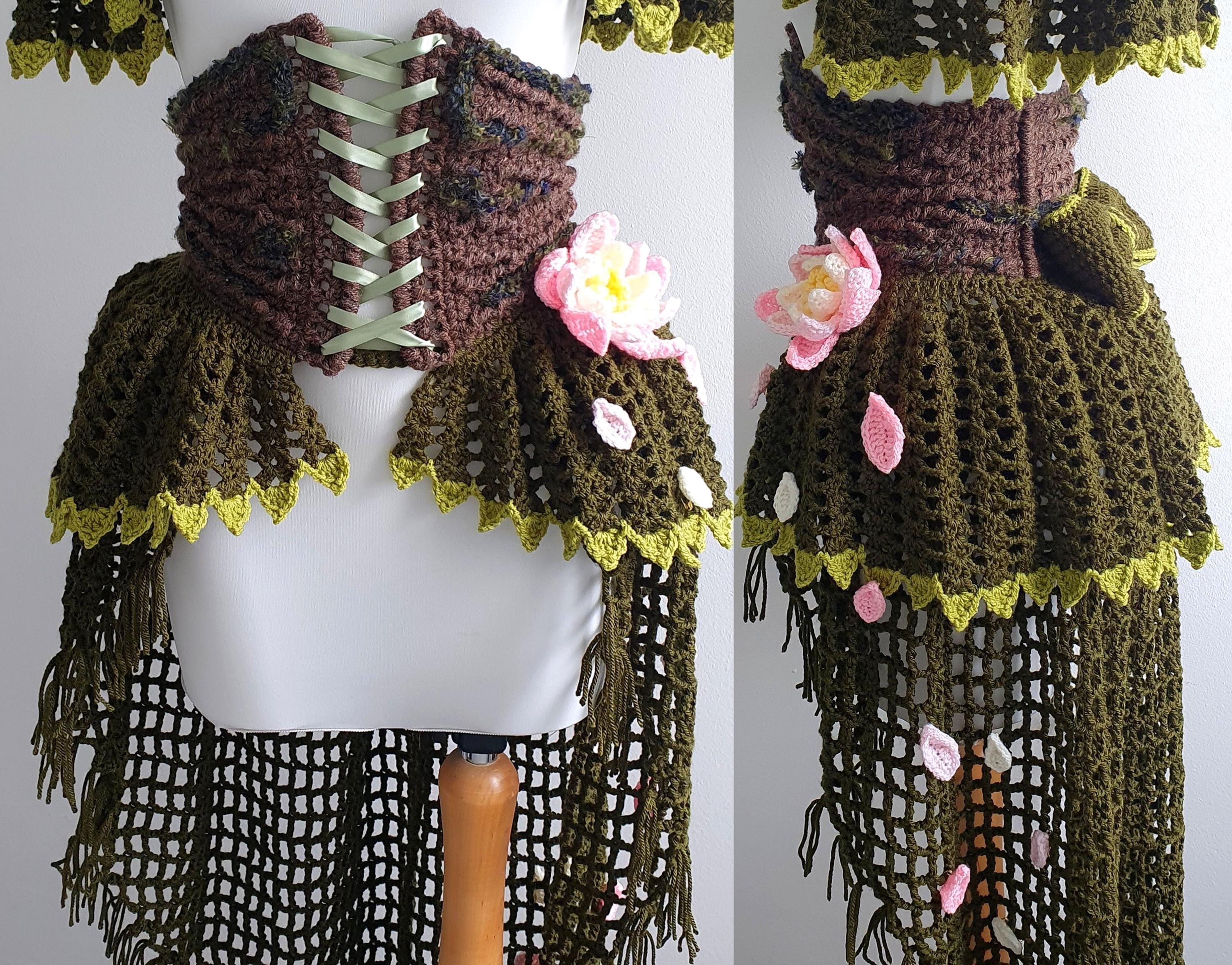 Crochet Pattern: The Ekho Set - Corset Belt, Skirt & Bustle Only